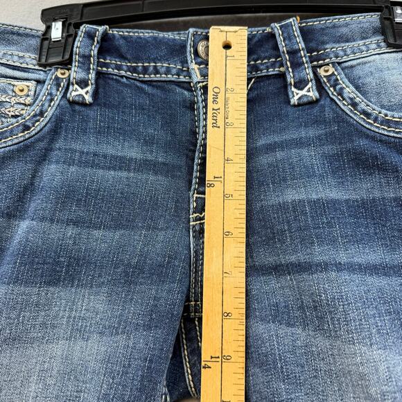 Rock Revival Jeans Women's 29 (8) Blue Celinda Boot Cut Western Blingy EUC - Picture 14 of 16